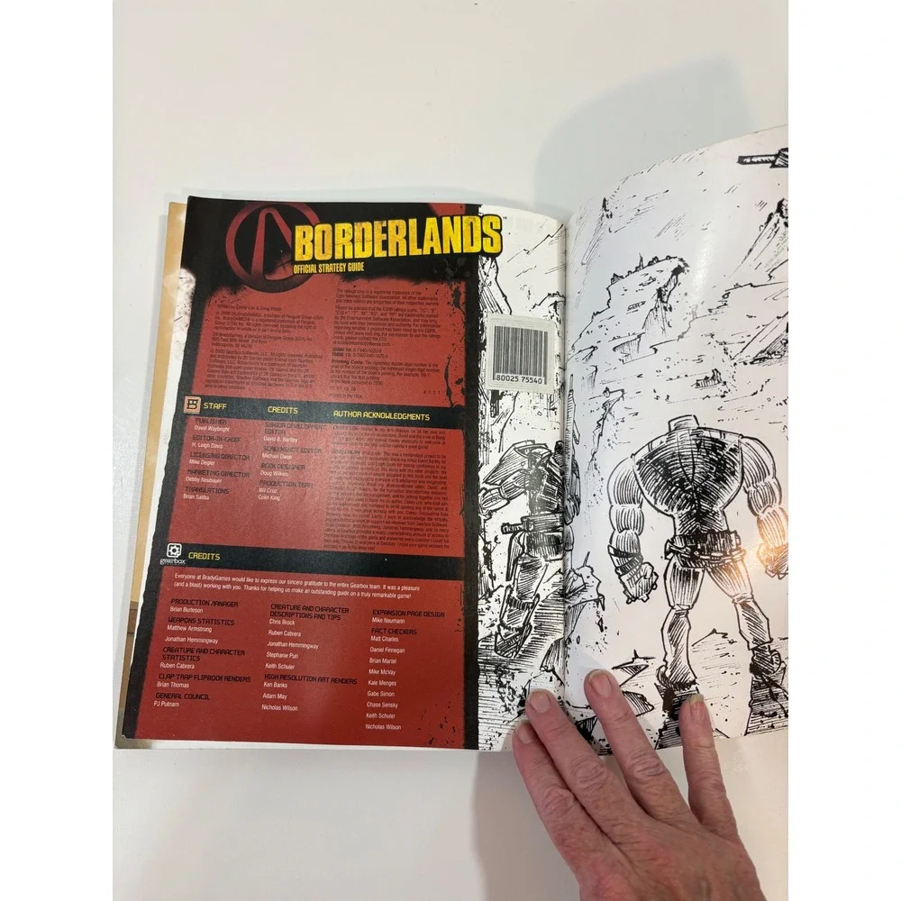 Borderlands Official Strategy Guide BradyGames‎ Signature Series Xbox 360 PS3 PC